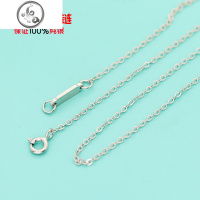 s925纯银T家项链锁骨链O型十字链毛衣链女百搭裸链简约无吊坠配链 JiMi