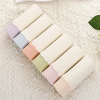 无痕女士内裤桑蚕丝裆高腰收腹内裤温柔淡雅风女内裤