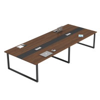 易企采 3.5米会议桌不含椅 长桌简约现代培训桌接待洽谈桌会议室商务会客桌