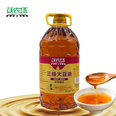 沃农场三级大豆油非转基因5L/桶