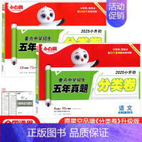 [2本]语文数学[分类卷] 小学升初中 [正版]2025版万唯小白鸥原创小升初招生分类卷语文数学英语重点中学五年真题超详