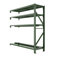 帅畅消防铁锹镐农具摆放架安保装备器材存放架绿色货架盾牌架重型-副架