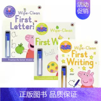 小猪佩奇单词 3册 [正版]Peppa Pig Peppa's Busy Day 小猪佩奇忙碌的一天 认识时间纸板书 时