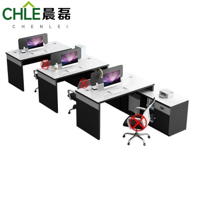 晨磊 职员桌 三人位 张