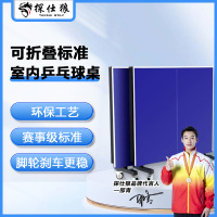 探仕狼 乒乓球桌标准室内家用可折叠移动式比赛乒乓球台TSL-1850L