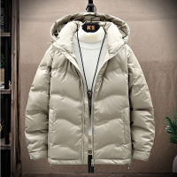 男装白鸭绒羽绒服冬季潮流加厚保暖宽松百搭男士青年冬装连帽外套