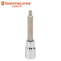 钢盾(SHEFFIELD) S015428 12.5mm系列120mm长6角旋具套筒H8[家用]