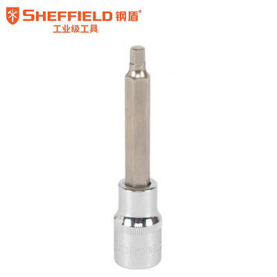 钢盾(SHEFFIELD) S015428 12.5mm系列120mm长6角旋具套筒H8[家用]