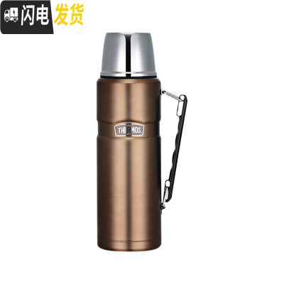 三维工匠不锈钢保温壶保温杯大容量户外便携保温水壶SK-2010 1.2 金色