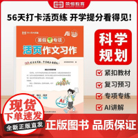 荣恒教育 2025版 暑假专项 三3年级语文 作文习作(活页版)衔接预复习 专项同步每日一练 山东美术出版社