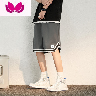 七斓篮球短裤男士夏季大码运动宽松冰丝五分裤子潮流外穿薄款休闲男裤