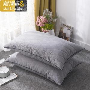 棉彩色超柔羽丝绒枕头48*74成人长方形枕芯[一只装] 三维工匠