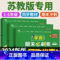 3册[苏教版]数学+[人教版]语文+[译林版]英语 六年级下 [正版]2024春版 苏教版数学试卷测试卷全套教辅书小学三