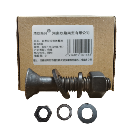 清玖熙月 发黑沉头带榫螺栓组合8级 M20×75(20套/包) 包