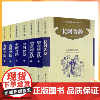 新版 北传四阿含经套装(平装共7册简体横排) 长阿含经 中阿含经上下册 杂阿含经上下册 增壹阿含经上下册 宗教文化