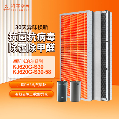 适配苏泊尔净化器滤网KJ620G-S30-58除甲醛复合过滤芯KJ420G/520G