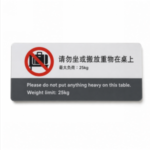 标识提示贴 PVC材质 10*4cm
