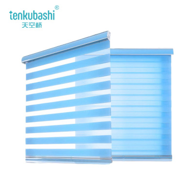 天空桥 双层遮光柔纱卷帘 定制 平方米