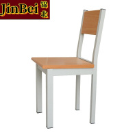 锦北学校图书馆阅览桌防火面板钢木长条会议培训桌读书桌 阅览椅