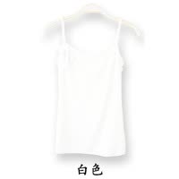 夏季莫代尔女士吊带弹力背心大码宽松小背心纯黑色打底衫