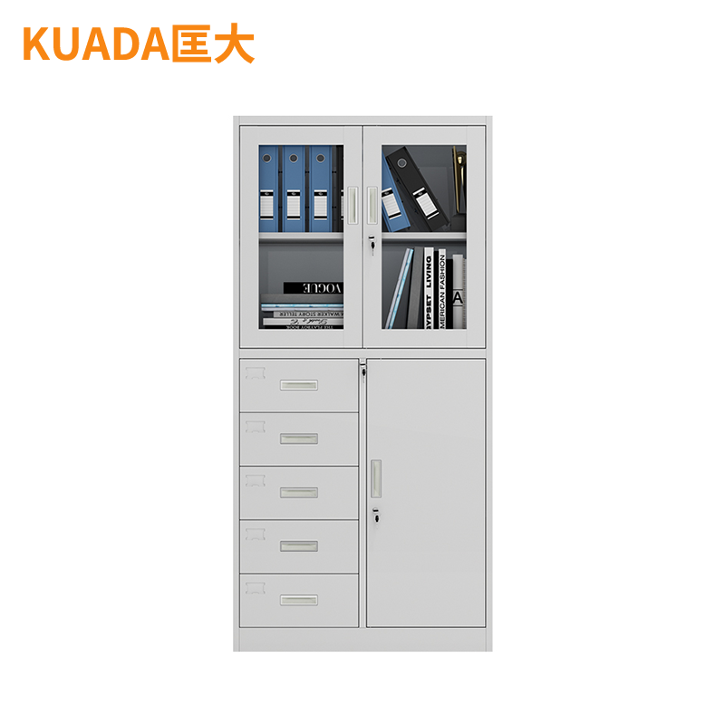 匡大 文件柜铁皮柜办公资料档案柜钢制文件柜偏五斗柜