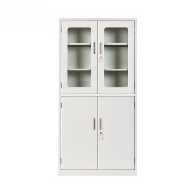 臻远实验室全钢柜 上玻下铁药品柜