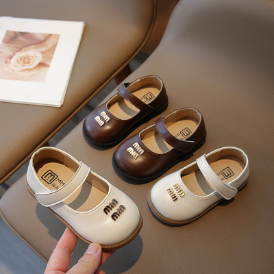 儿童皮鞋2026年秋季新款女宝公主鞋小香风时尚舒适女童单鞋潮