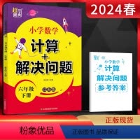 数学 六年级下 [正版]2024春超能学典 小学数学计算+解决问题六年级下册江苏版 小学6年级数学下学期苏教版同步课时训