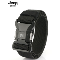 JEEP吉普战术插扣腰带男士快拆弹力户外懒人快脱休闲工装帆布皮带