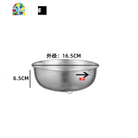 加厚不锈钢沥水盆篮厨房用品洗菜篮盆漏盆淘米篮洗米筛漏盆带脚 FENGHOU 双耳带脚25.5CM单个