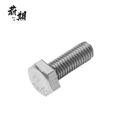 蔚期 GB5783不锈钢外六角头螺栓 M6*50 个