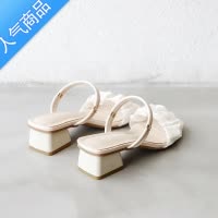 SUNTEK两穿凉鞋2023年女夏新款中跟女学生粗跟网红仙女风沙滩外穿凉拖鞋