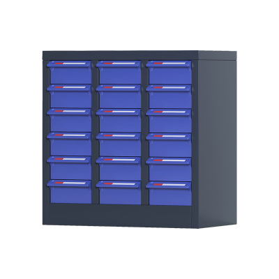 臻远 ZYLJG-W70 零件柜 18抽蓝色无门大号 550*300*560