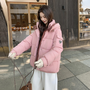羽绒棉服棉衣短款2024冬季棉袄新款百搭韩版加厚连帽宽松时尚外套