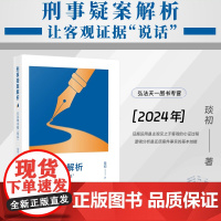 2024新书 刑事疑案解析 让客观证据“说话” 琰初 著 人民法院出版社 9787510942556