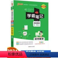学霸笔记初中 数学 人教版 [正版]2024新版 PASS绿卡图书学霸笔记初中数学人教版七年级八九年级基础知识大全中考总