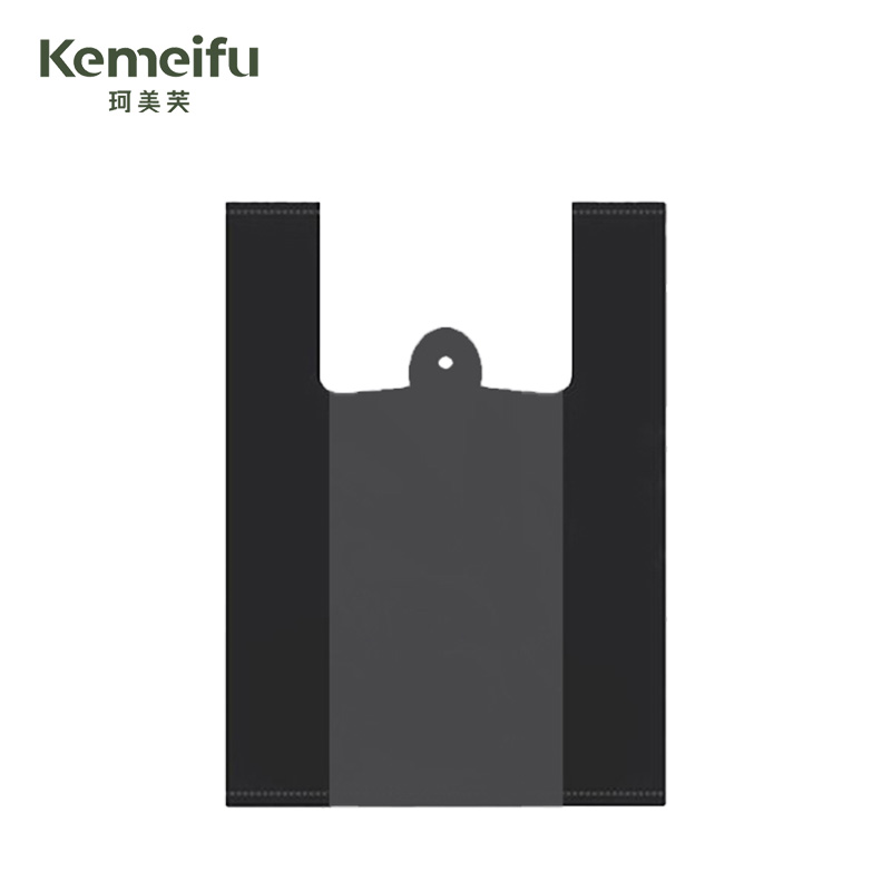 珂美芙 黑色背心加厚塑料袋垃圾袋 32*52cm 50个/包