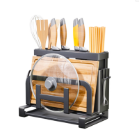 厨房刀架筷子笼置物架家用多功能台面砧板架放菜板刀具一体收纳架
