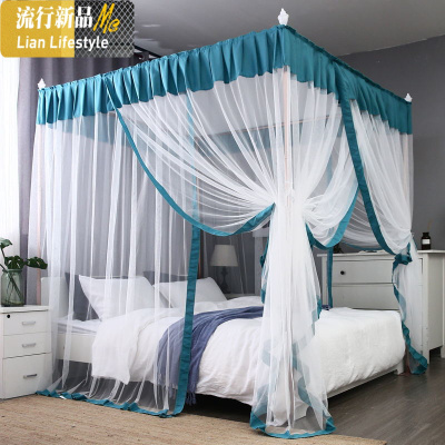 落地支架蚊帐1.8m床家用新款凉席2.0x2.2纹账子1公主风1.5米老式2 三维工匠