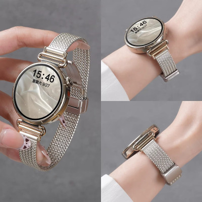 适用华为gt6女款表带watch gt5手表带gt5pro女士智能4腕带新款磁吸硅胶高级gt3运动gt2专用荣耀夏季配件