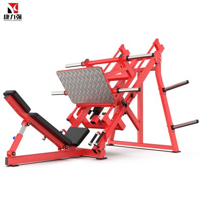 康力强商用悍马系列KLQ929 45度角坐式大腿训练器健身房挂片式力量器械