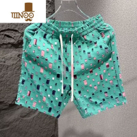 YANXU夏季新款男士时尚个性印花短裤潮牌痞帅青年百搭五分裤宽松沙滩裤