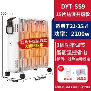 先锋取暖器 家用热浪油汀电暖气片节能电暖器13片DYT-SS2加热器白色13片