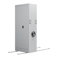 臻远 ZY-MJJA-29 电动密集架移动档案柜钢制轨道密集柜 通门 一列1组