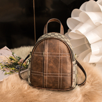 蒂兰仕包包女包2021新款女包802双肩包女韩版学院风PVC背包百搭包包女包休闲旅行包学生书包女士旅行包时尚百搭