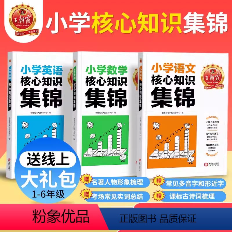 [老师推荐 3本]语数英 小学通用 [正版]小学核心知识集锦语文数学英语基础知识大盘点一二三四五六年级小学知识大全手册人