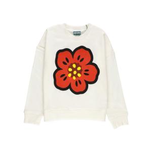 高田贤三(Kenzo)女孩运动卫衣圆领长袖棉质撞色设计舒适百搭配休