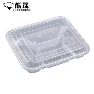 熊晟 餐盒 四格1000ml 150个/箱