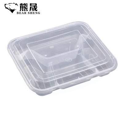 熊晟 餐盒 四格1000ml 150个/箱