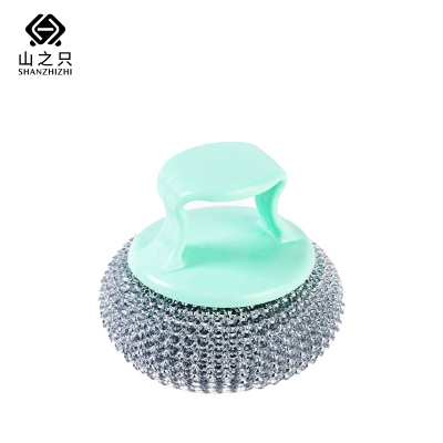 山之只 带手柄钢丝球 短柄+钢丝球 个